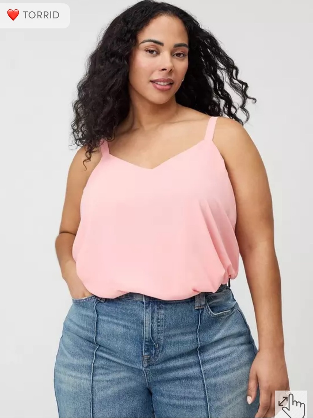 torrid Coral Pink Sophie Swing Cami